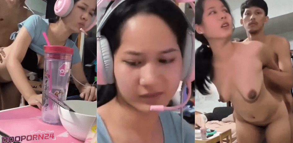 คลิปหลุดแซ่บซี๊ด น้องน้ำผึ้ง กำลังนั่งเล่นเกมส์ โดนผัวเงี่ยน เอาควยถูแขน บีบนม ถอดกางเกงโชว์ควย แล้วจับเย็ดท่าหมาหน้าคอมม์ จนน้ำหีแตก