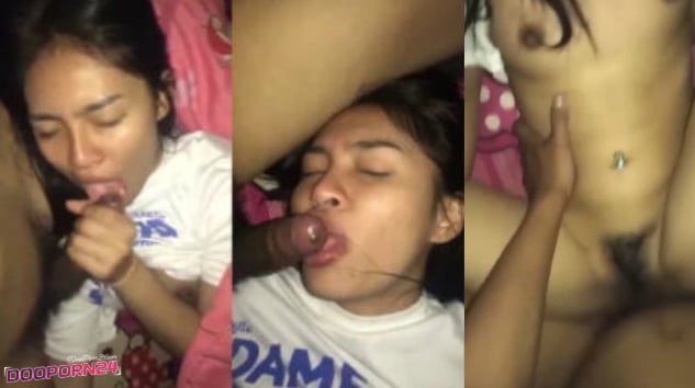 คลิปหลุดทางบ้าน สาวขี้เงี่ยนมาโดนแฟนหนุ่มจับเขี่ยหัวนมพร้อมกับให้อมควยอย่างเด็ดงานโครตดีจับเย็ดซอยหีอย่างมันส์ครางเพลินๆ งานโครตดีเอวดีจัดๆ